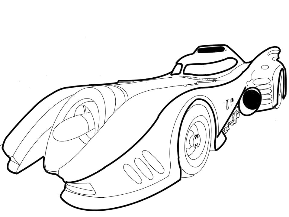 Desenhos de Batmóvel para Colorir