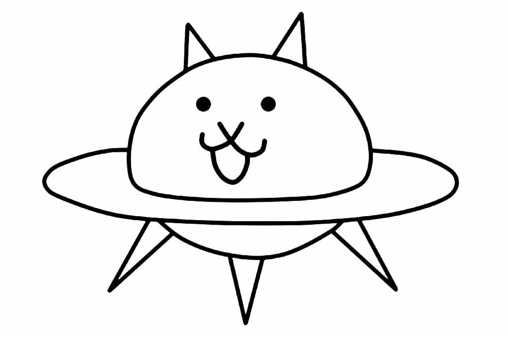 Desenho de Battle Kitty para Colorir Grátis