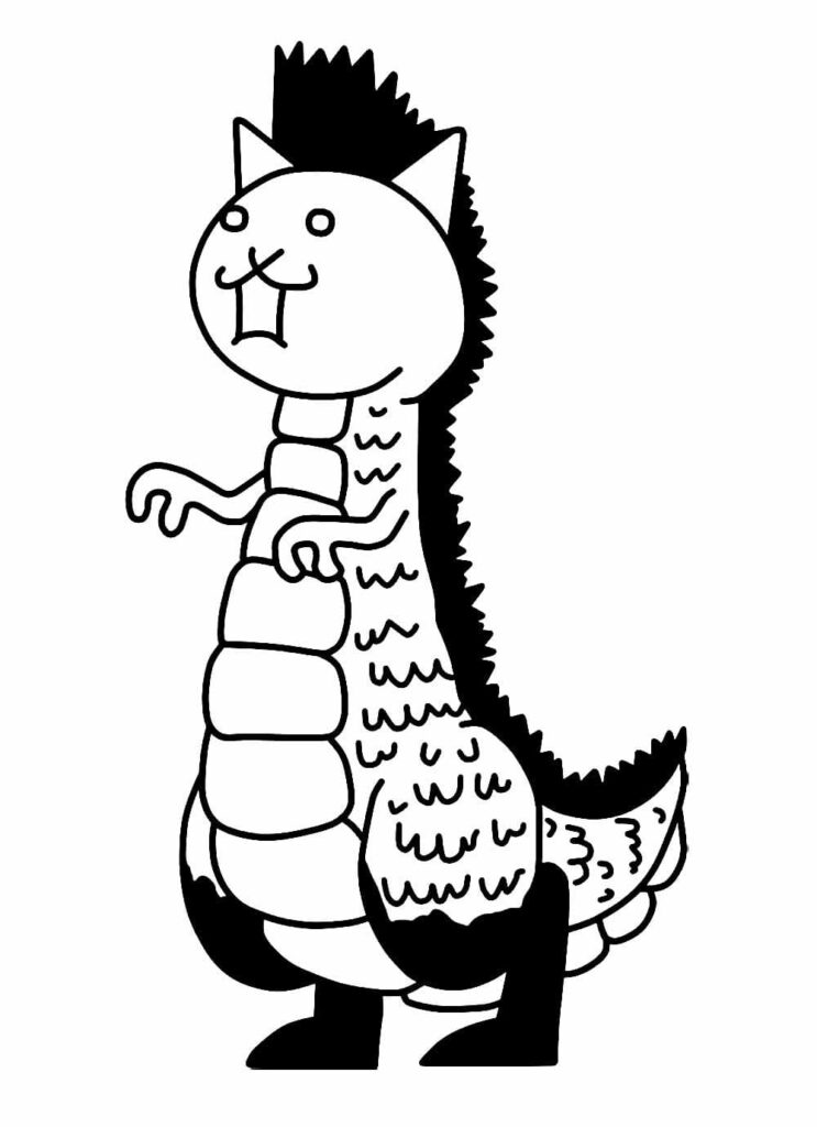 Desenho de Battle Kitty para Crianças para Colorir