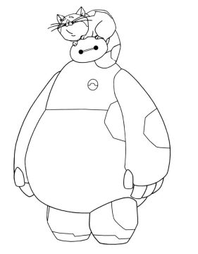 Desenho de Baymax para Colorir Pdf Imprimível