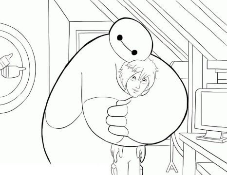 Desenho de Baymax para Imprimir grátis Download