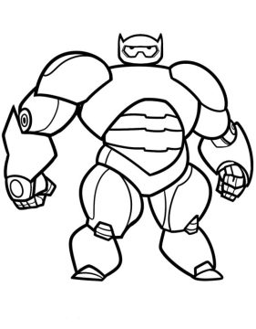 Desenho de Baymax para Pintar grátis Download