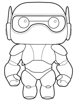 Desenho de Baymax para Pintar Imprimível