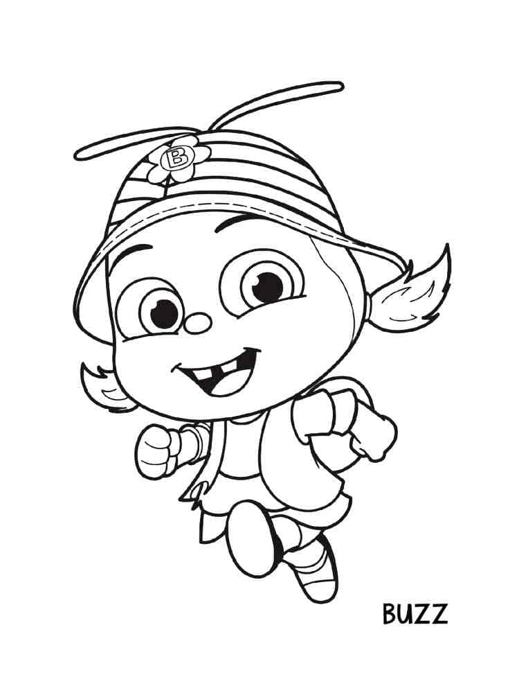 Desenho de Buzz de Beat Bugs para Colorir