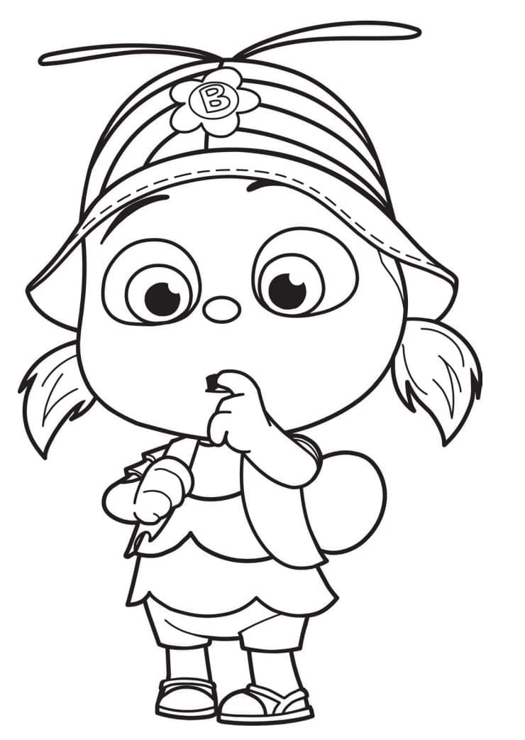 Desenho de Buzz em Beat Bugs para Colorir