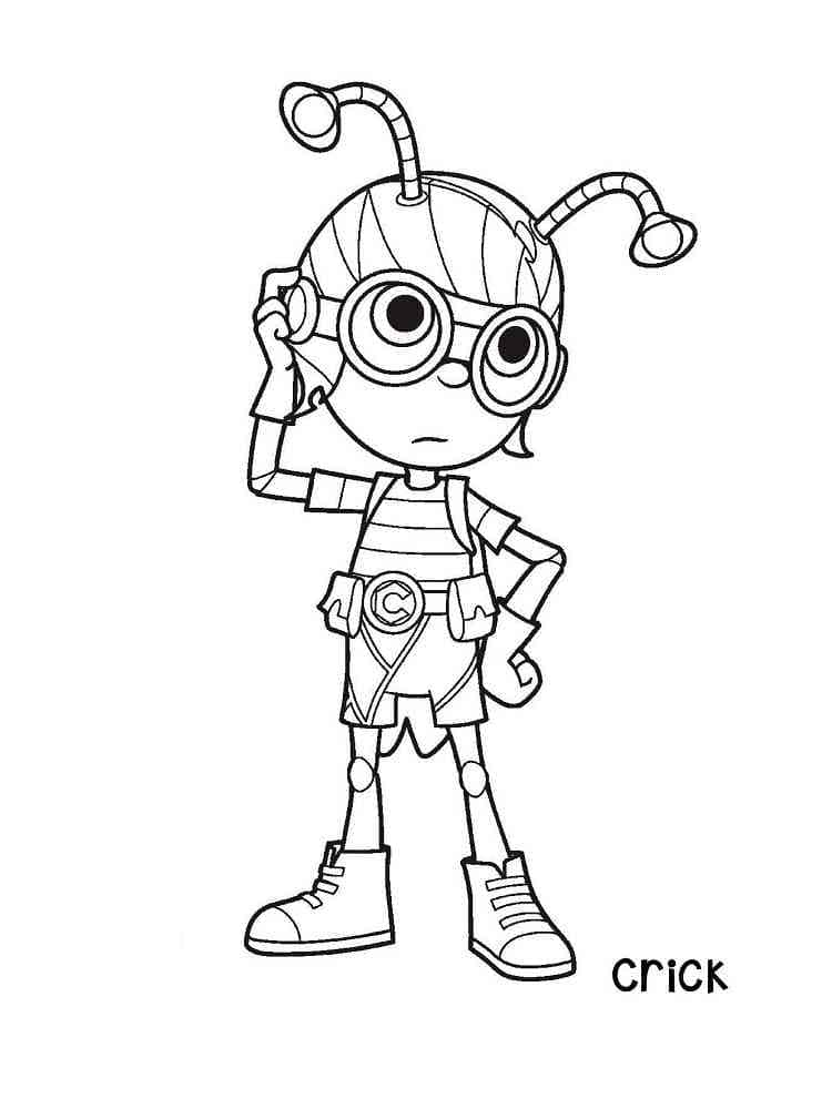 Desenho de Crick de Beat Bugs para Colorir