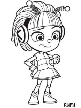 Desenho de Kumi Beat Bugs para Colorir