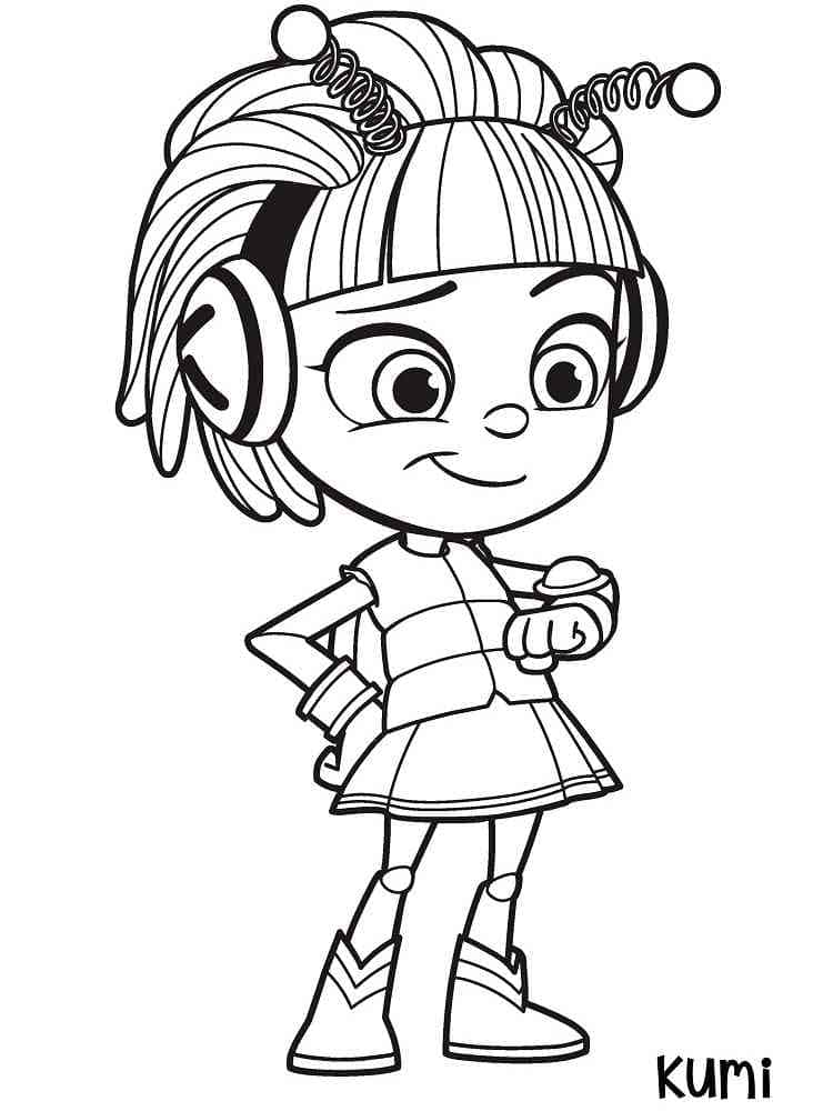 Desenho de Kumi Beat Bugs para Colorir