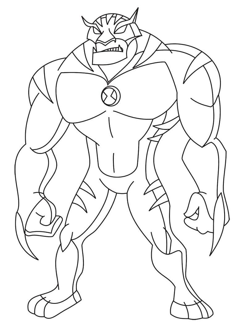 Desenho de Ben 10 Rath para Colorir