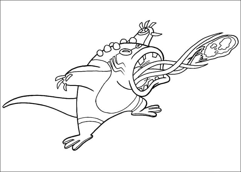 Desenho de Ben 10 Upchuck para Colorir