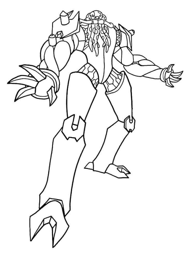 Desenho de Ben 10 Vilgax para Colorir