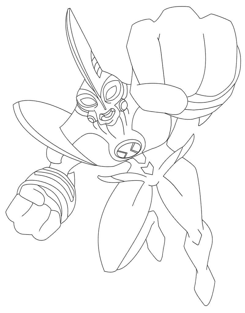 Desenho de Ben 10 Way Big para Colorir