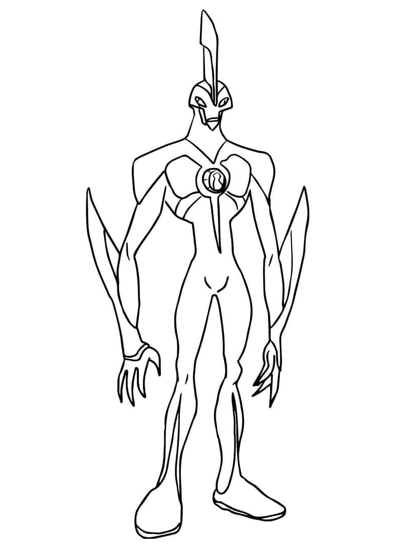 Desenho de Ben 10 Waybig para Colorir