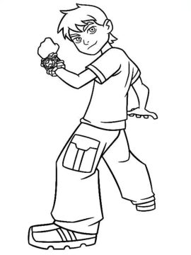 Desenho de Ben Tennyson para Colorir