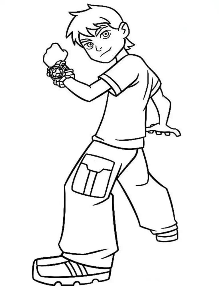 Desenho de Ben Tennyson para Colorir