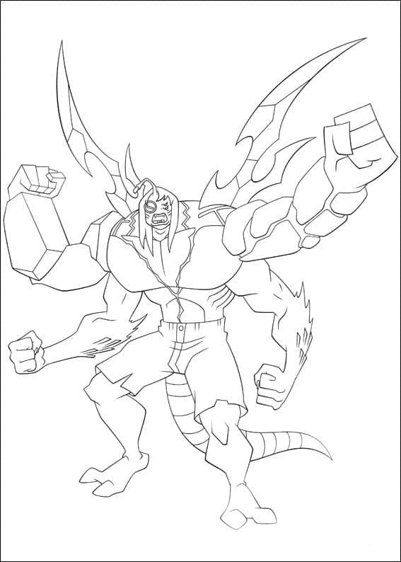 Desenho de Kevin de Ben 10 para Colorir