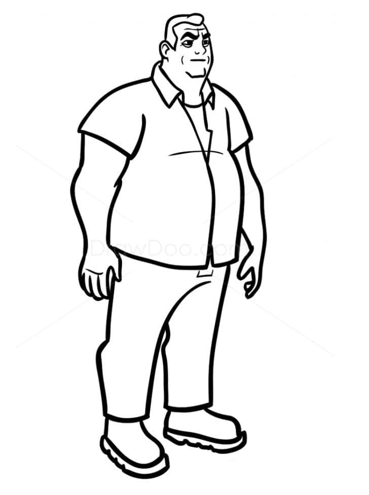 Desenho de Max Tennyson de Ben 10 para Colorir