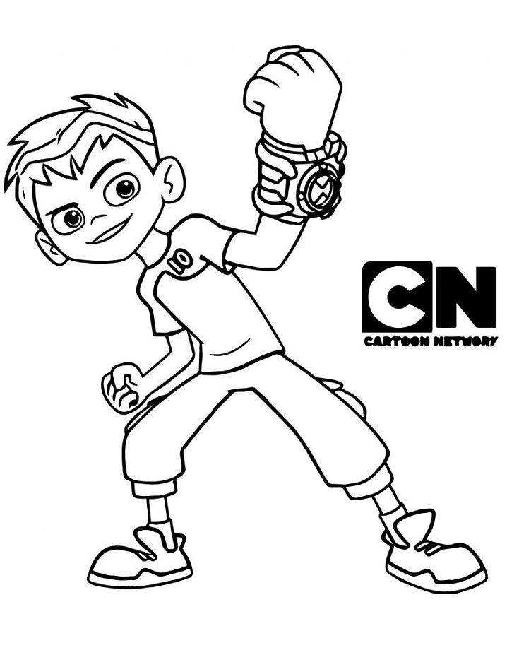 Desenho de Ben 10 Download para Colorir