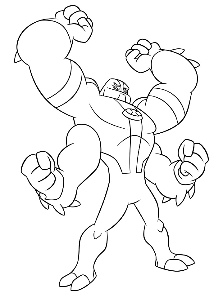 Desenho de Ben 10 Download para Imprimir e Colorir