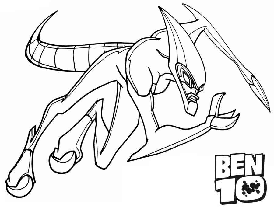 Desenho de Ben 10 Grátis para Colorir