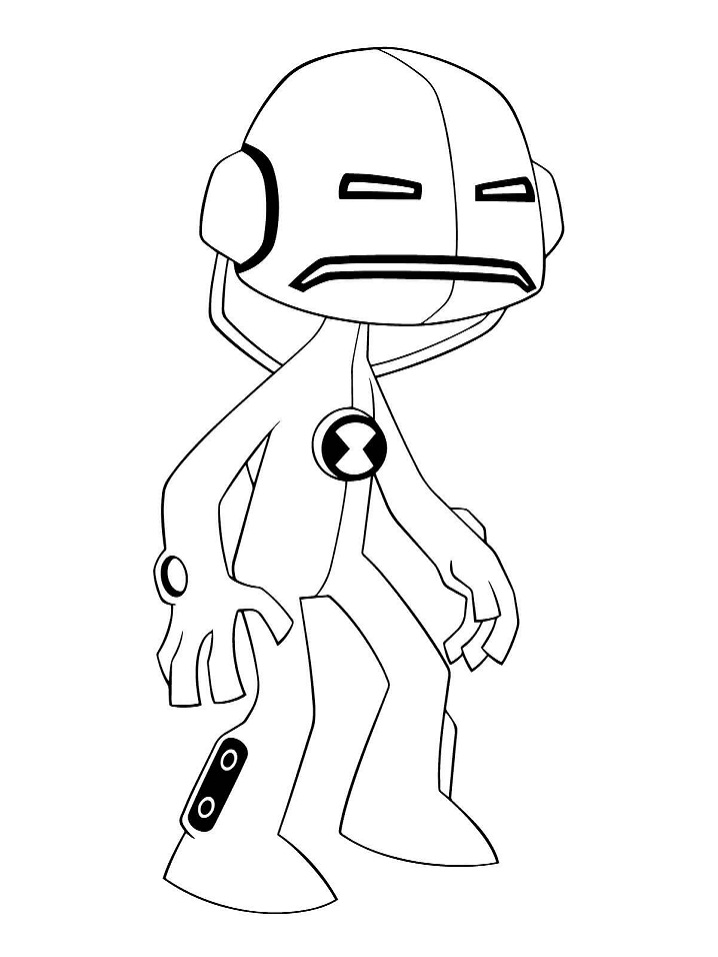 Desenho de Ben 10 Imprimivel para Colorir