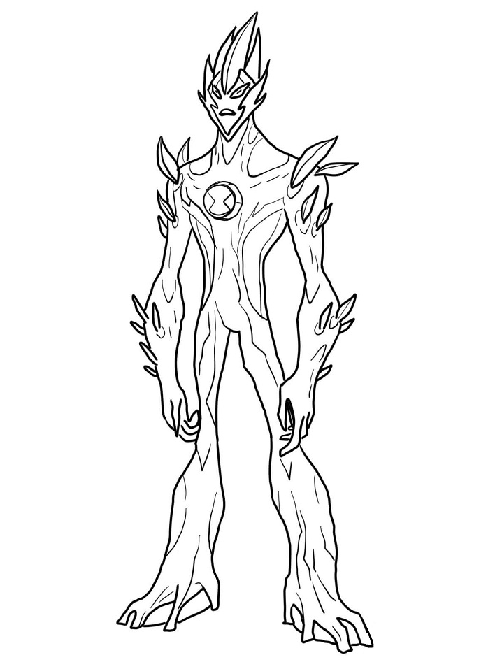 Desenho de Ben 10 Imprimivel Pdf para Colorir