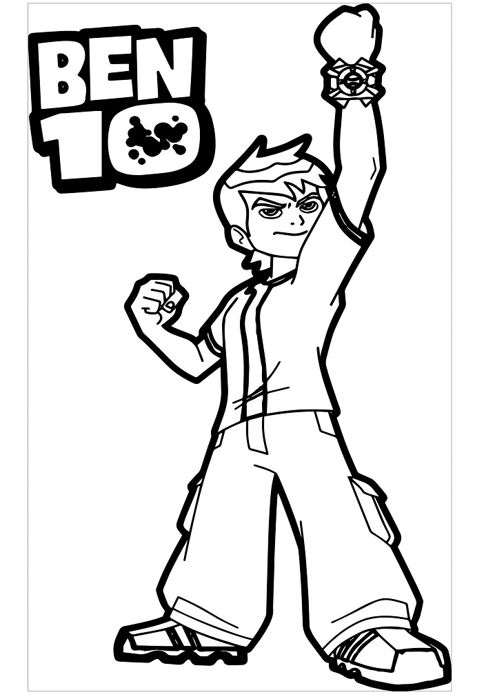 Desenho de Ben 10 para Colorir e Imprimir Grátis