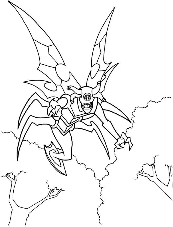 Desenho de Ben 10 para Colorir e Pintar Pdf