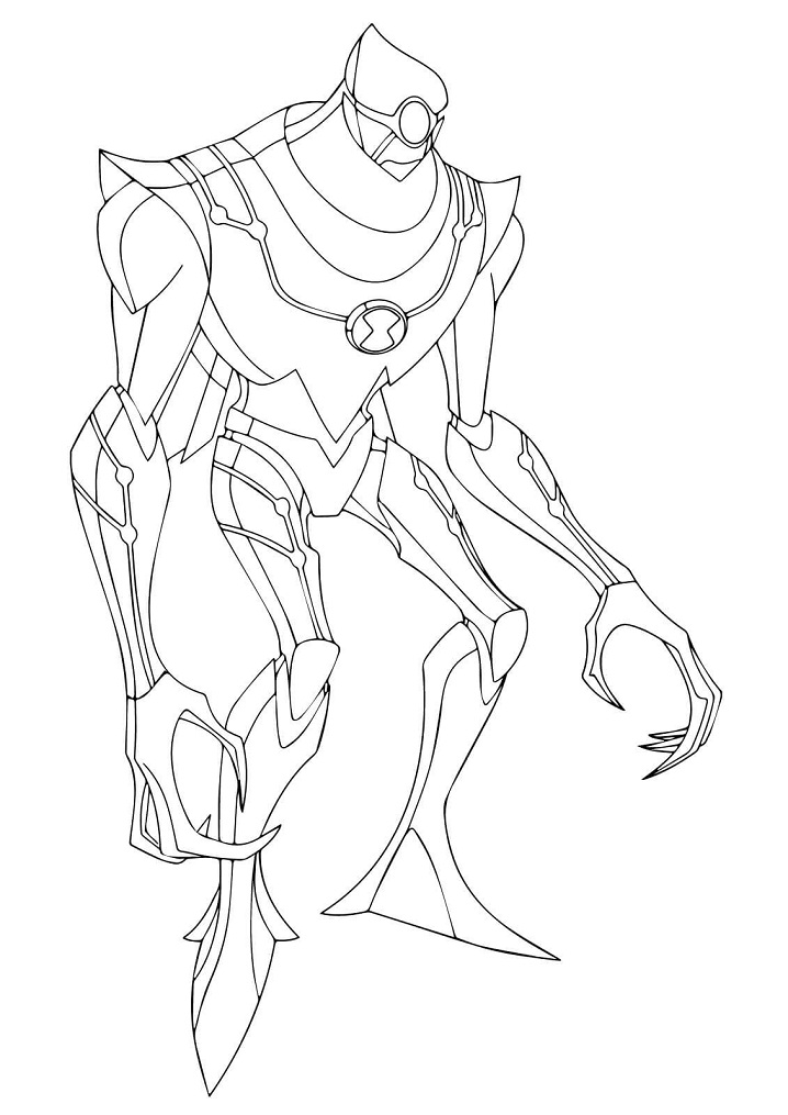 Desenho de Ben 10 Pdf Grátis para Colorir