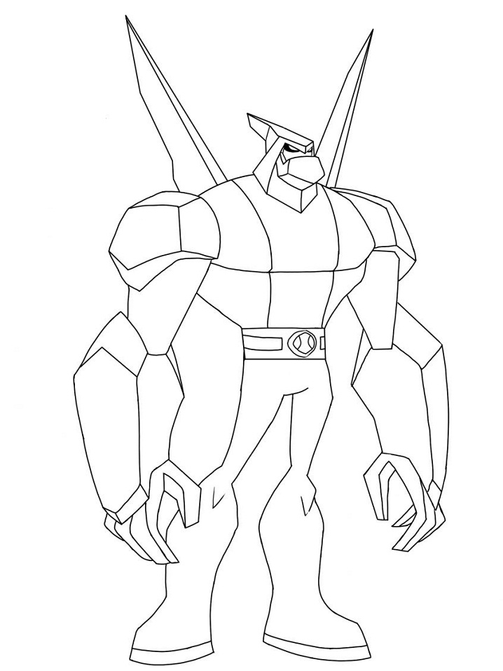 Desenho de Ben 10 Pdf para Colorir