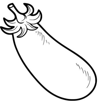 Desenho de Berinjela para Imprimir Pdf