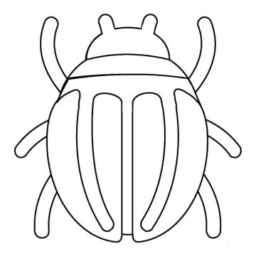 Desenho Um Besouro para Colorir