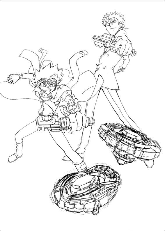 Desenho de Beyblade para Colorir Download