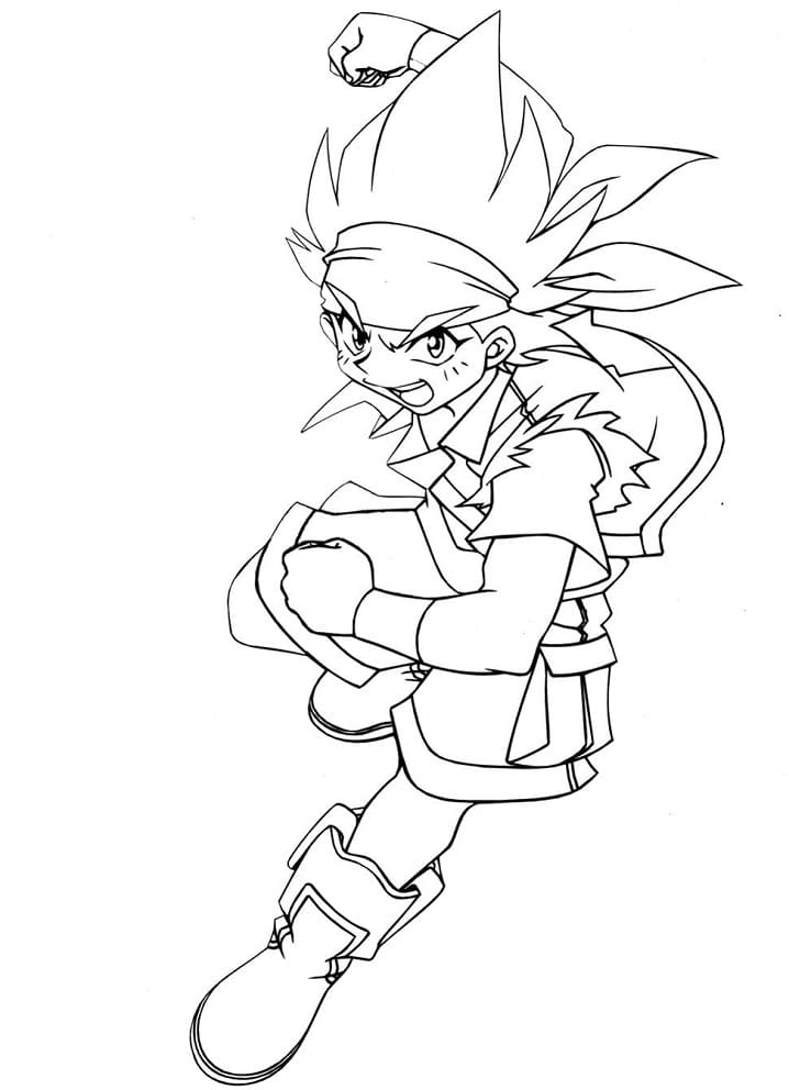 Desenho de Beyblade para Colorir Grátis