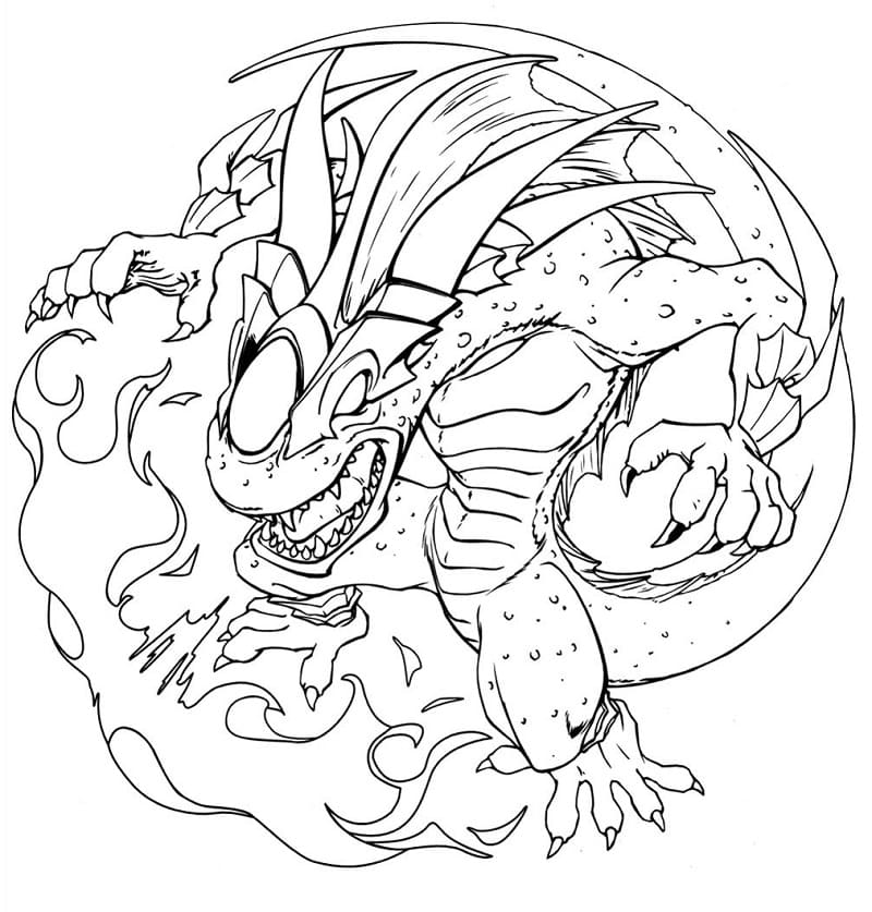 Desenho de Beyblade para Colorir Pdf Grátis