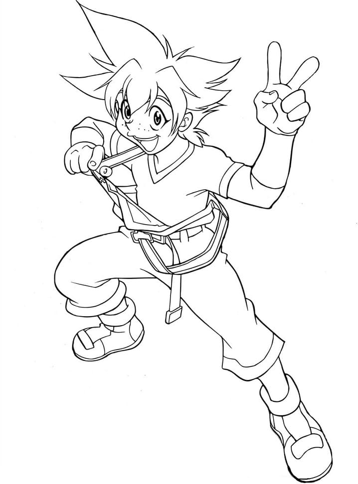 Desenho de Beyblade para Colorir Pdf