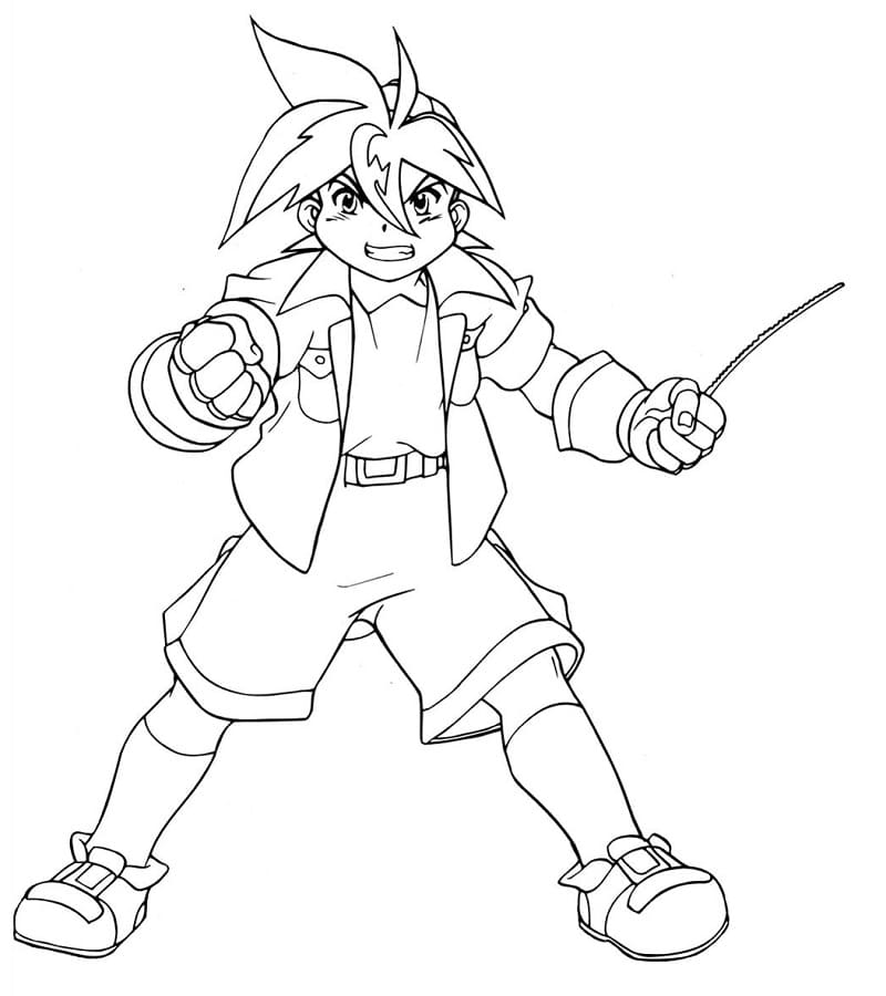 Desenho de Beyblade para Imprimir em Pdf