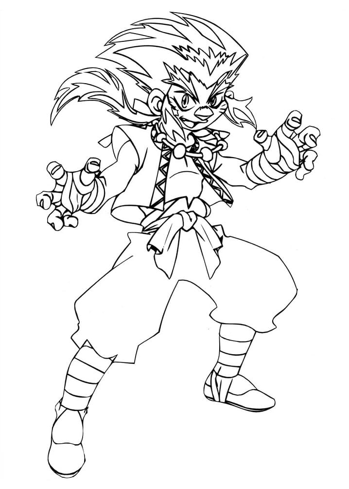 Desenho de Beyblade para Imprimir Grátis