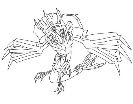 Desenho Leviathan Beyblade para Colorir