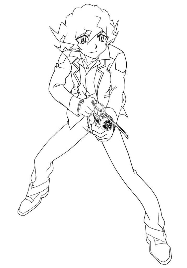 Desenho Shinobu Beyblade para Colorir