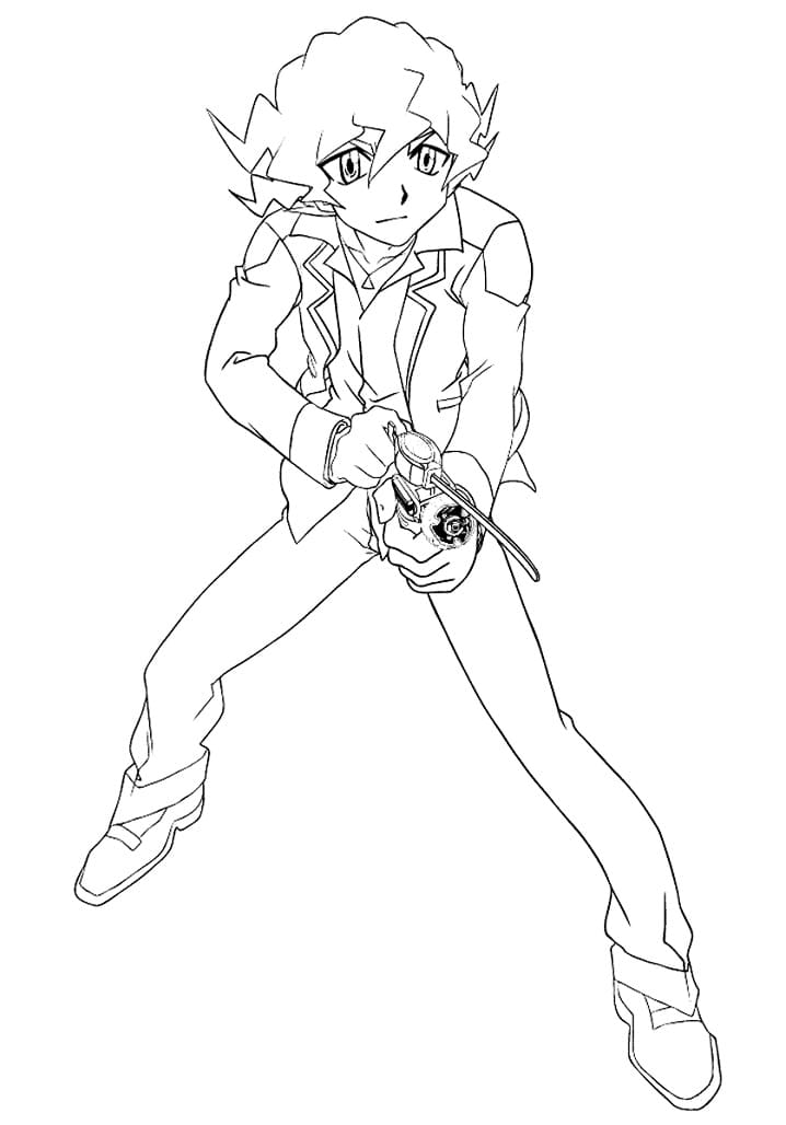 Desenho Shinobu Beyblade para Colorir