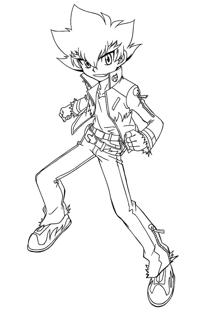 Desenho Zyro Beyblade para Colorir