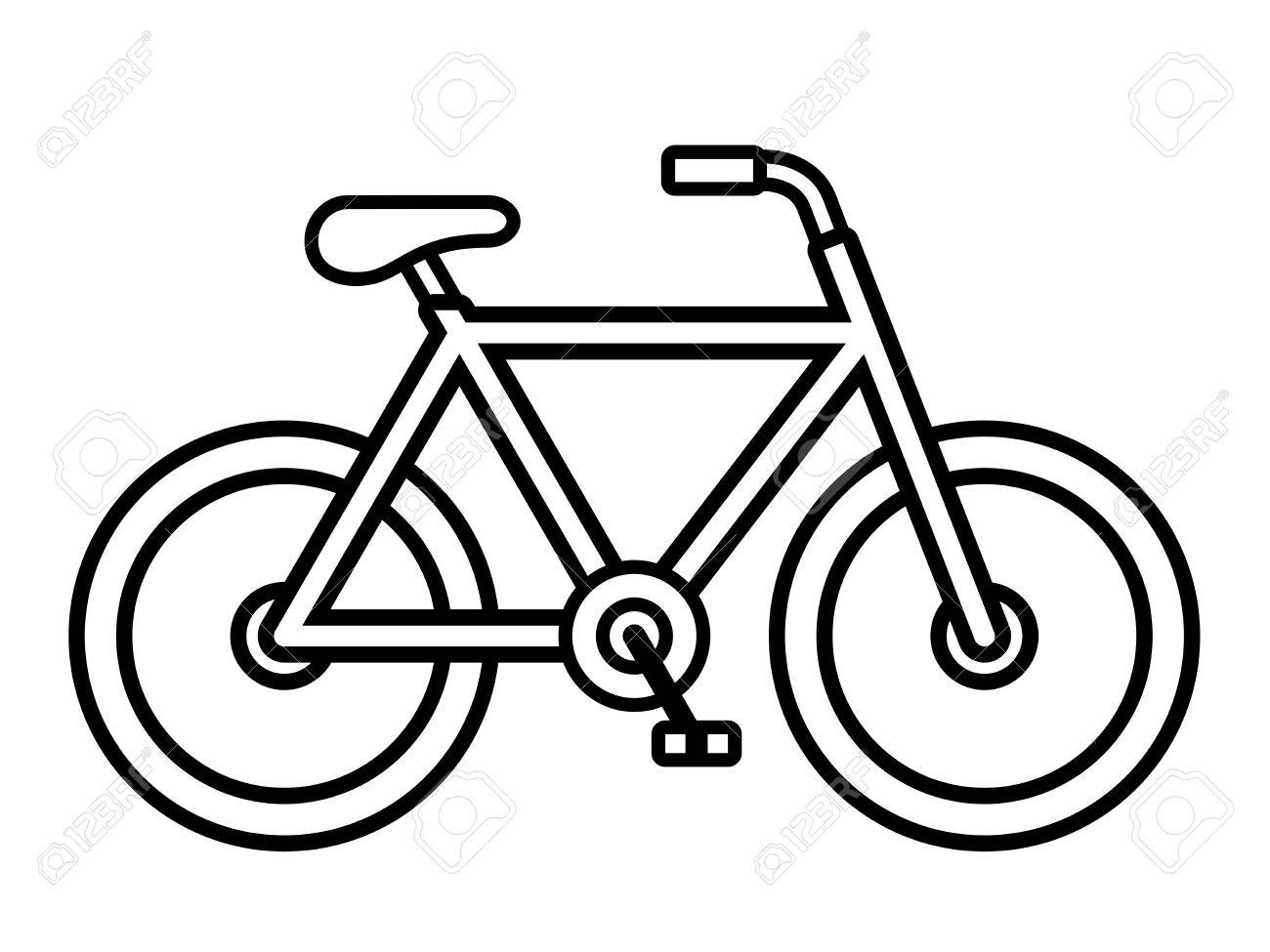Desenho de Bicicleta Download para Colorir