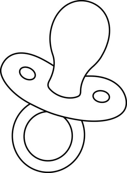 Desenho de Bico Simples para Colorir