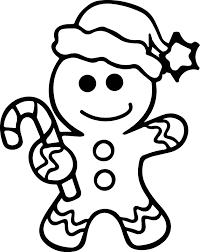 Desenhos de Biscoito de Gengibre para Colorir