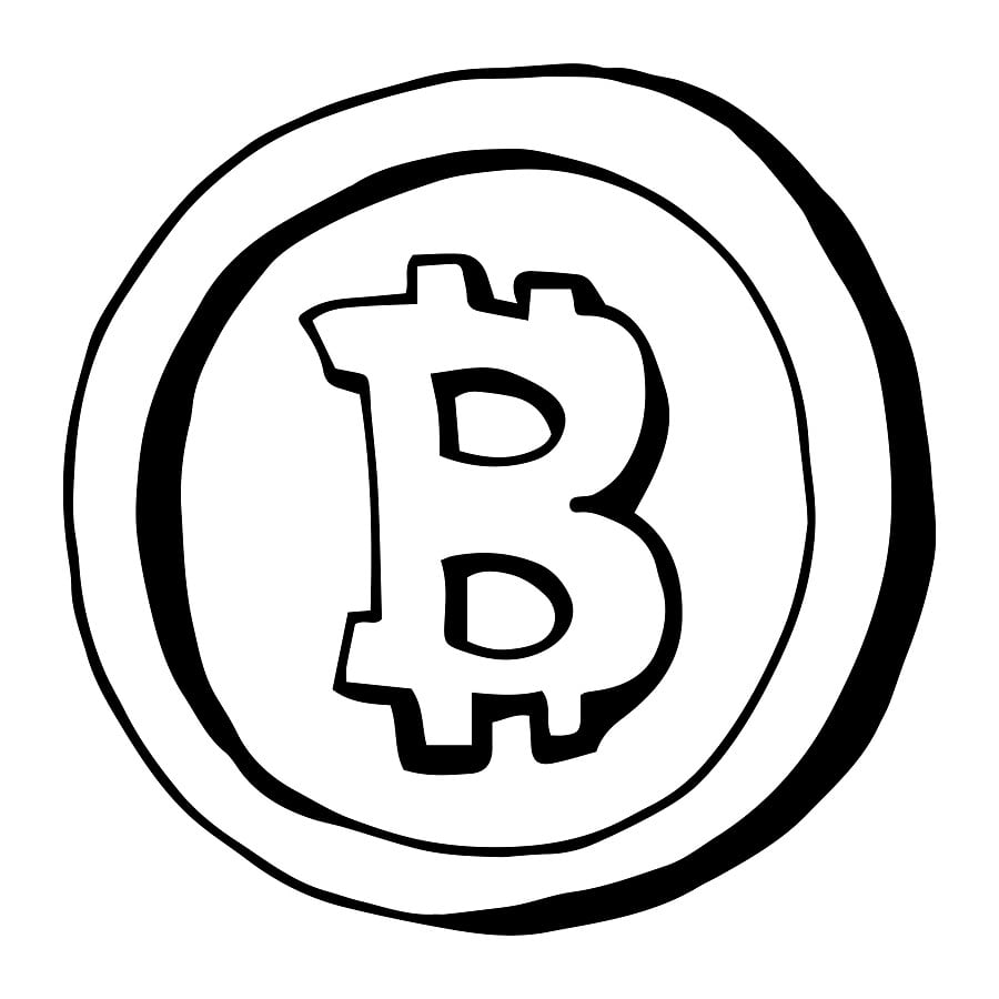 Desenho de Bitcoin para Imprimir Download