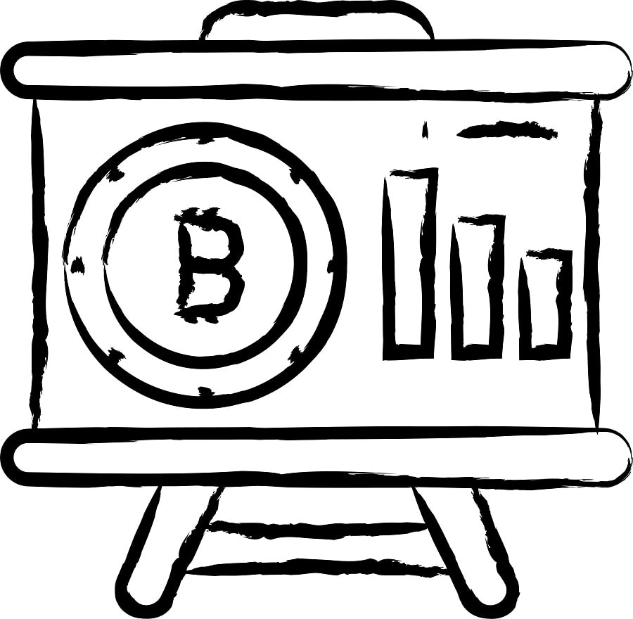 Desenho de Dinheiro Bitcoin Pdf para Imprimir e Colorir