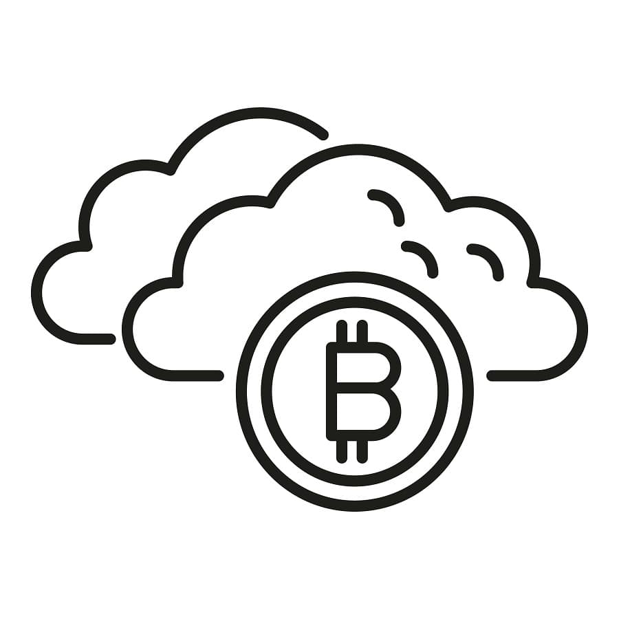 Desenho de Investimento Bitcoin para Pintar Imprimivel