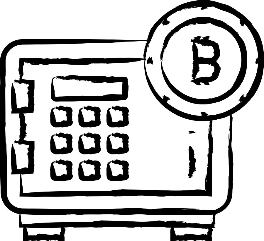 Desenho de Moeda Bitcoin para Colorir Imprimivel