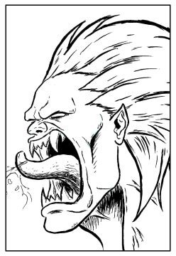 Desenho de Imagem de Blanka para Colorir